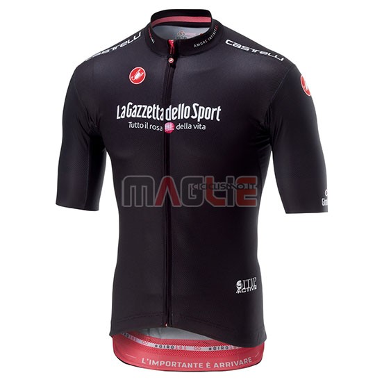 Maglia Giro d'Italia Manica Corta 2018 Nero